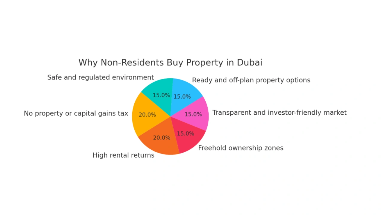 Why is Dubai attracting a large number of buyers from beyond the country