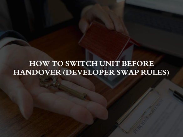How to Switch Unit Before Handover (Developer Swap Rules)