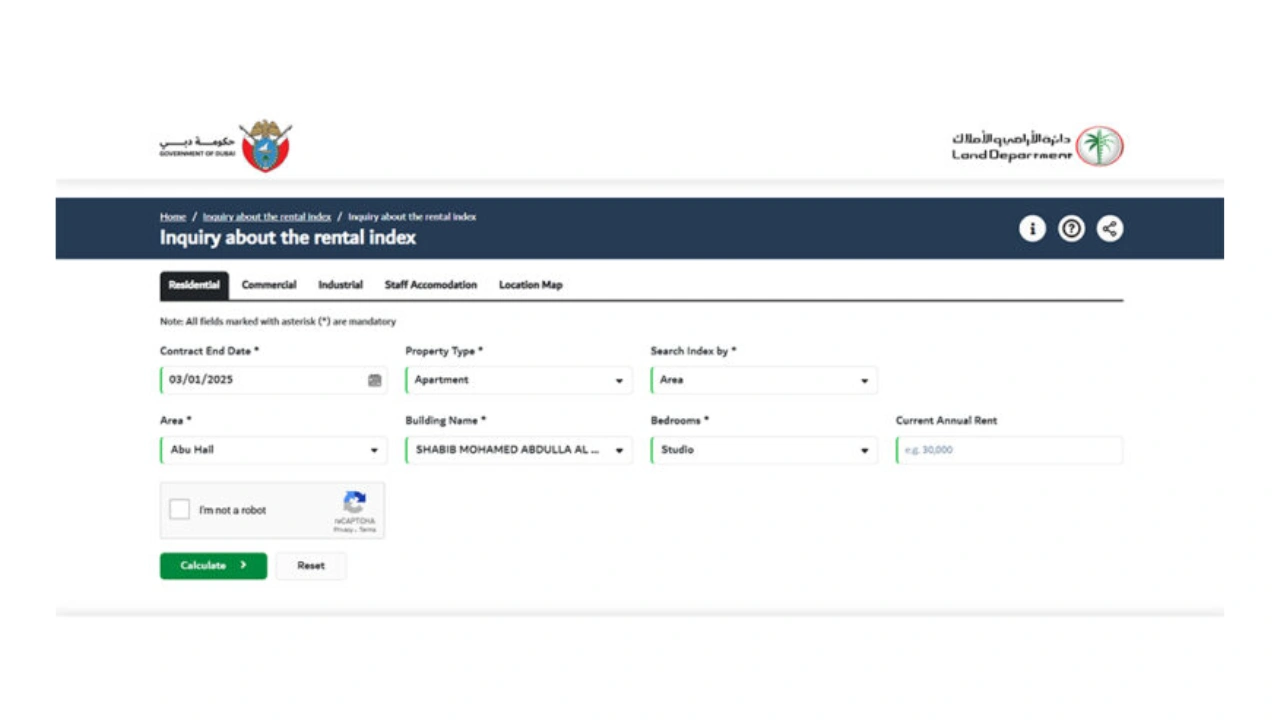 What is the DLD Smart rental index